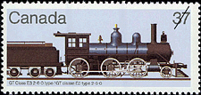 1984 - GT classe E3 type 2-6-0 - Canadian stamp - Stamps of Canada